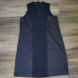 Rag & Bone Blue Sheath Mini Dress Mock Neck Sleeveless